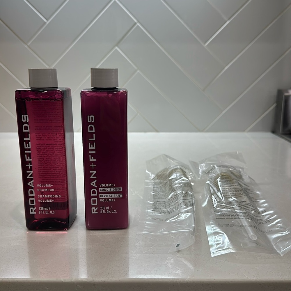 Rodan + Fields Volume Shampoo & Conditioner. 8oz Including pumps for easy use.